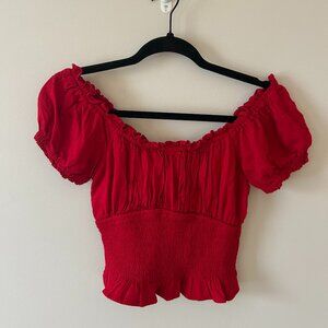 Off the Shoulder Ruffled Top